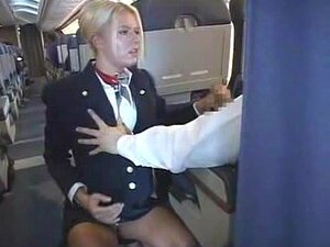 Stewardess Handjob