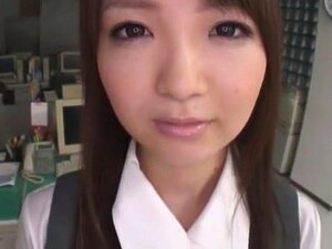 Horny Japanese slut Miku Asaoka in Crazy Secretary, POV JAV movie